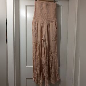 VENUS Strapless Jumpsuit with Lace Detail